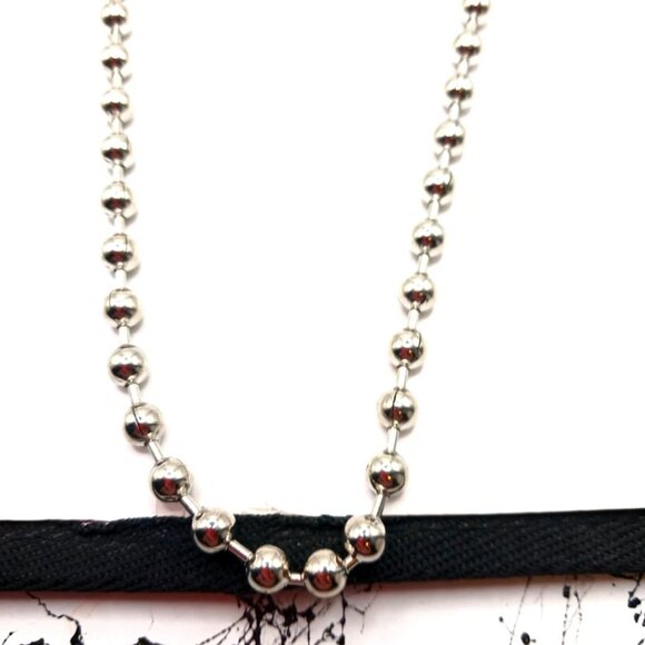 Metal Beaded Wallet Or Chain 21 Inches Long - Picture 7 of 9